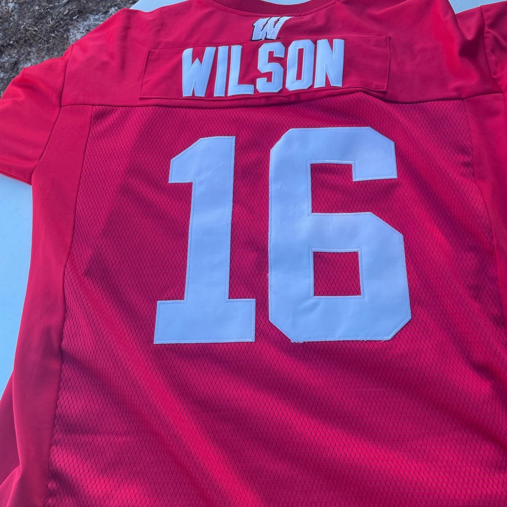 NCAA Wisconsin Russell Wilson Jersey Adidas (M)